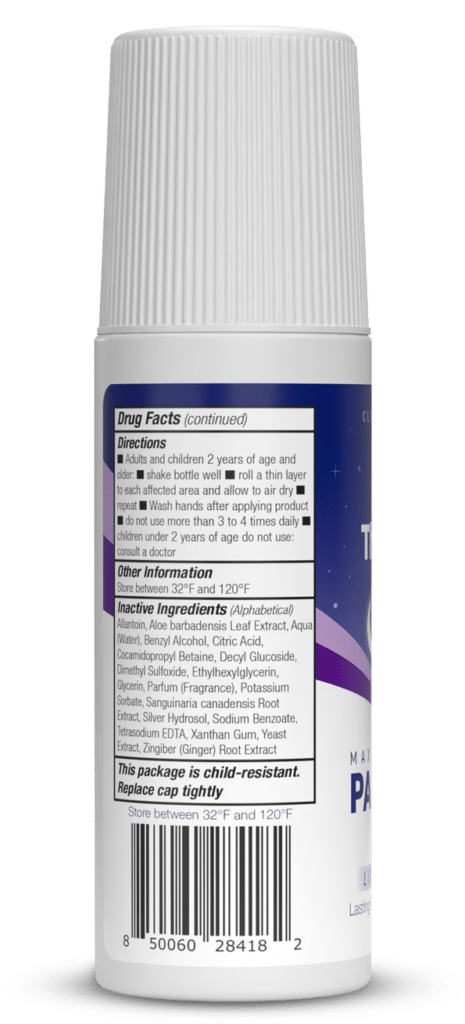 nighttime pain relief roll on with lidocaine